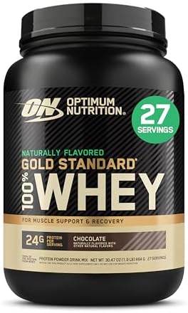 Optimum Nutrition Gold Standard Whey Protein, Double Rich Chocolate, 2 LB