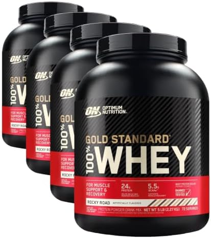 Optimum Nutrition Gold Standard Whey Protein, Double Rich Chocolate, 2 LB