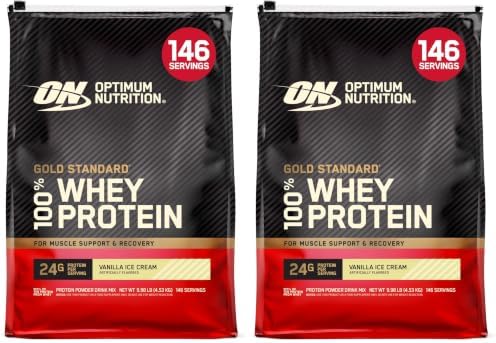Optimum Nutrition Gold Standard Whey Protein, Double Rich Chocolate, 2 LB