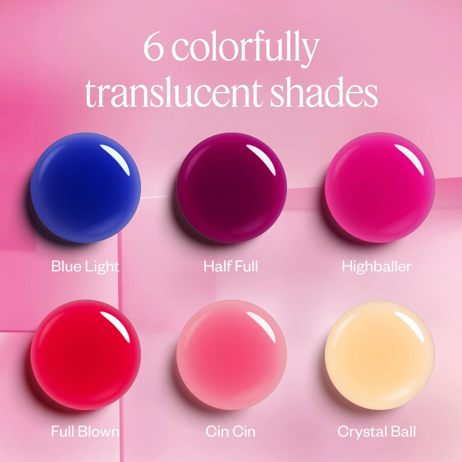 Nail Art Studio Kit - Translucent Pink Vegan Nail Polish, Glass Finish, 0.46 fl