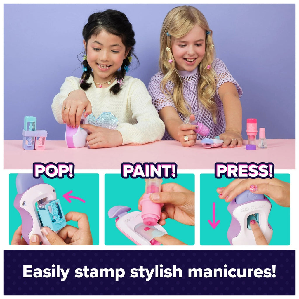 Cool Maker, GO GLAM Nail Art Studio Stamper Toy, Nail Polish Applique