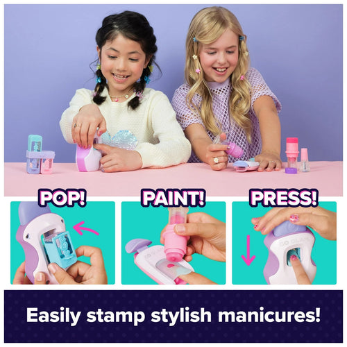 Cool Maker, GO GLAM Nail Art Studio Stamper Toy, Nail Polish Applique