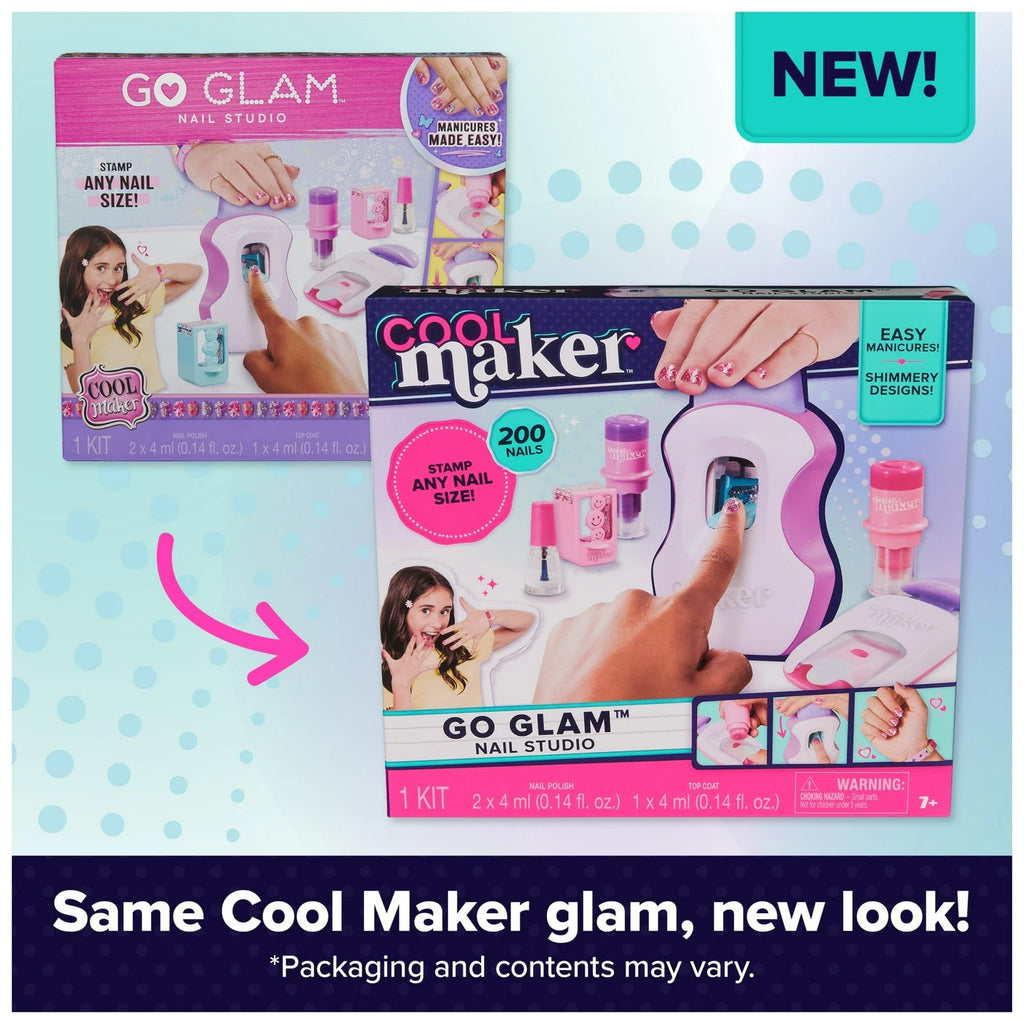 Cool Maker, GO GLAM Nail Art Studio Stamper Toy, Nail Polish Applique
